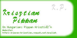 krisztian pippan business card